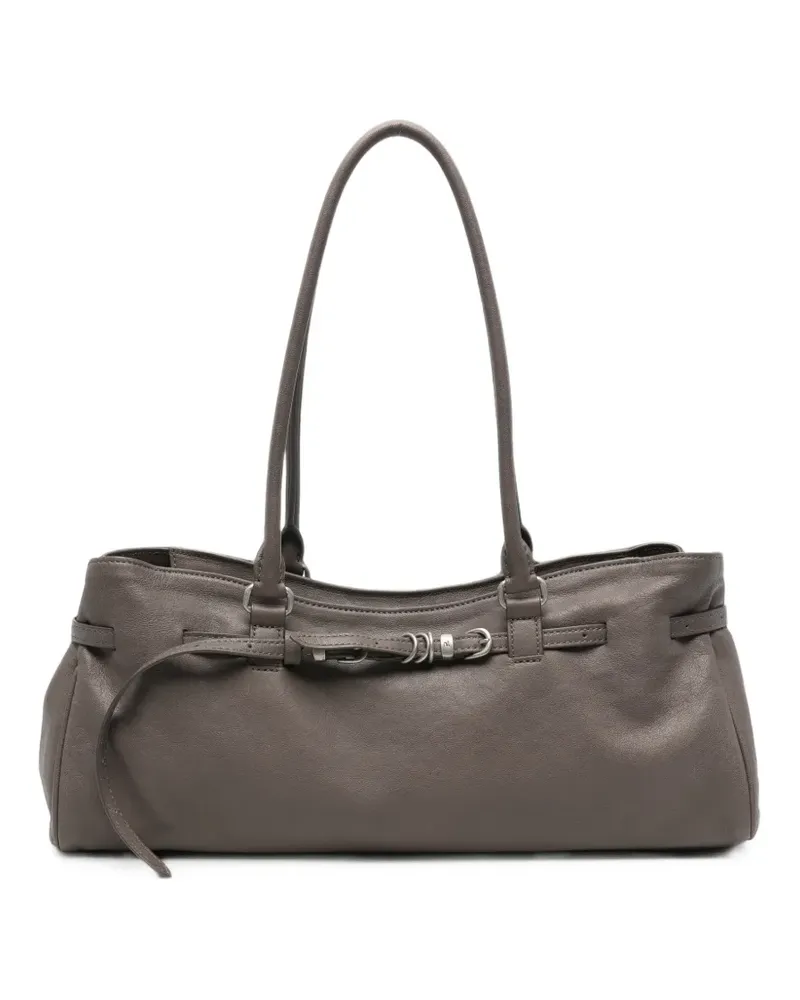 Marge Sherwood Schultertasche mit Schnalle - Grau Grau