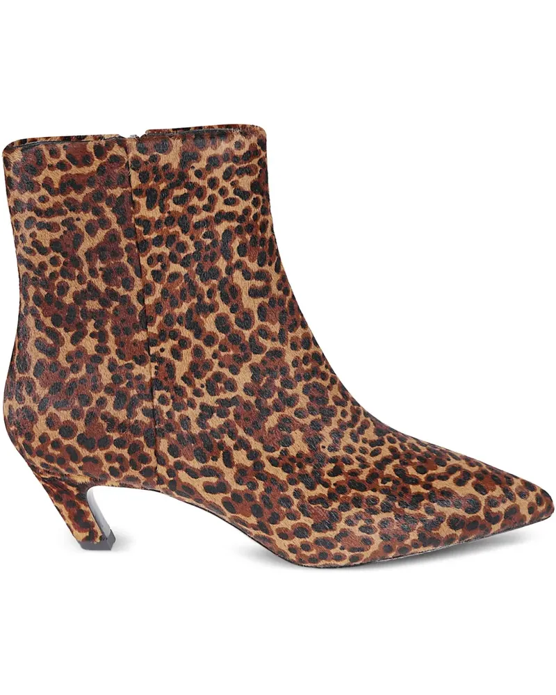 ash Vicky Stiefel mit Leoparden-Print 50mm - Braun Braun