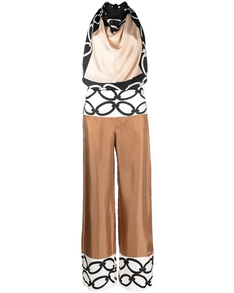 Valentino Garavani Chain 1967 Foulard Jumpsuit - Nude Nude