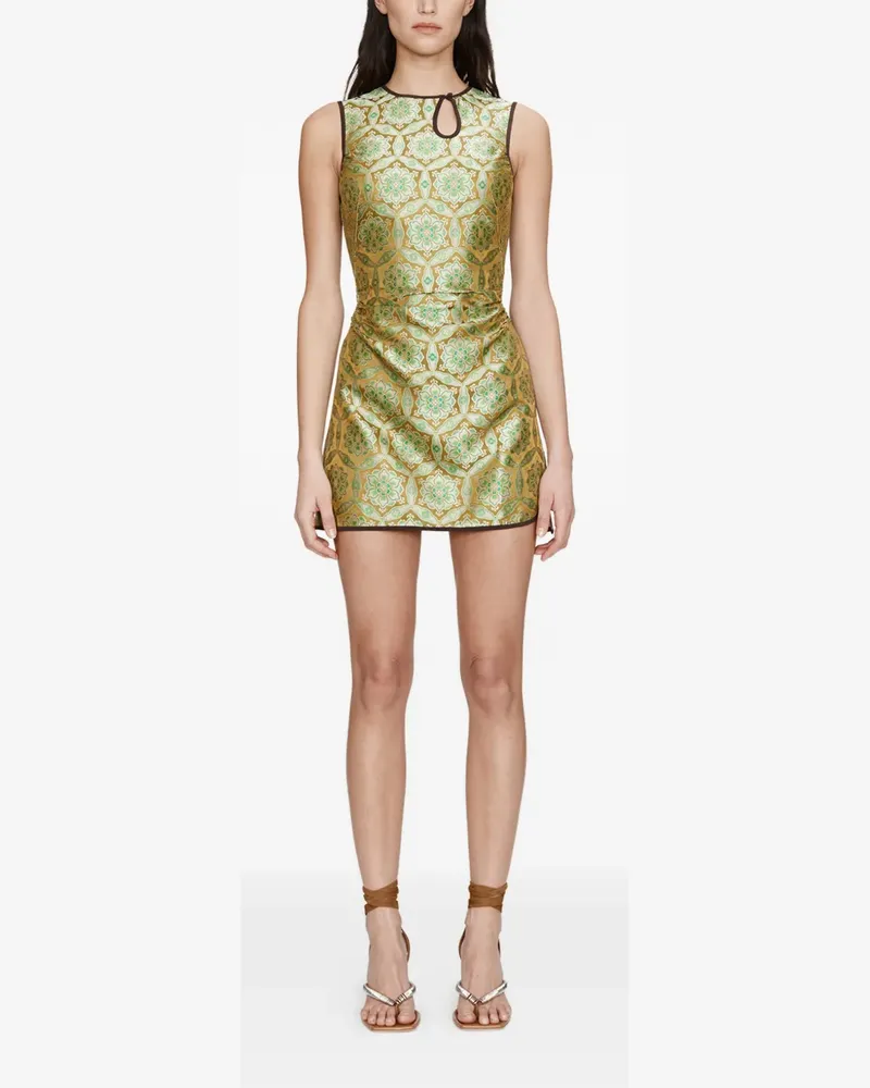 Christopher Esber Loophole Trägerkleid mit Print - Gold Gold