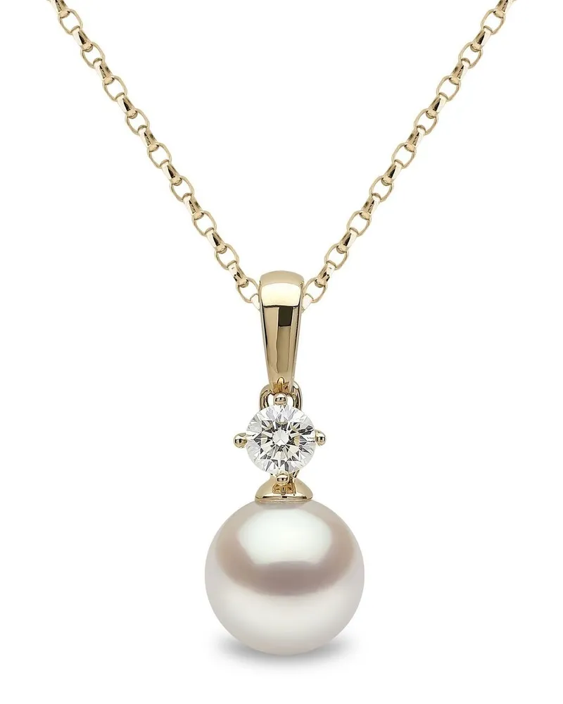 YOKO London 18kt Weißgoldhalskette mit Akoya-Perle Gold
