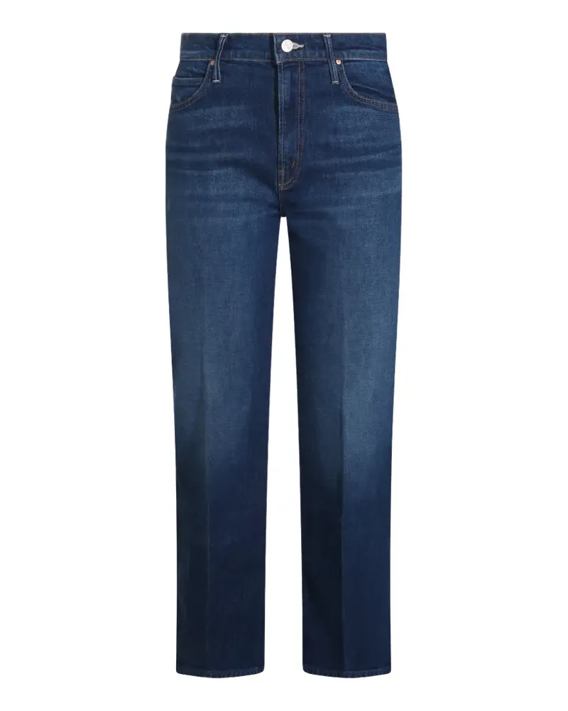 Mother Ausgeblichene Straight-Leg-Jeans - Blau Blau