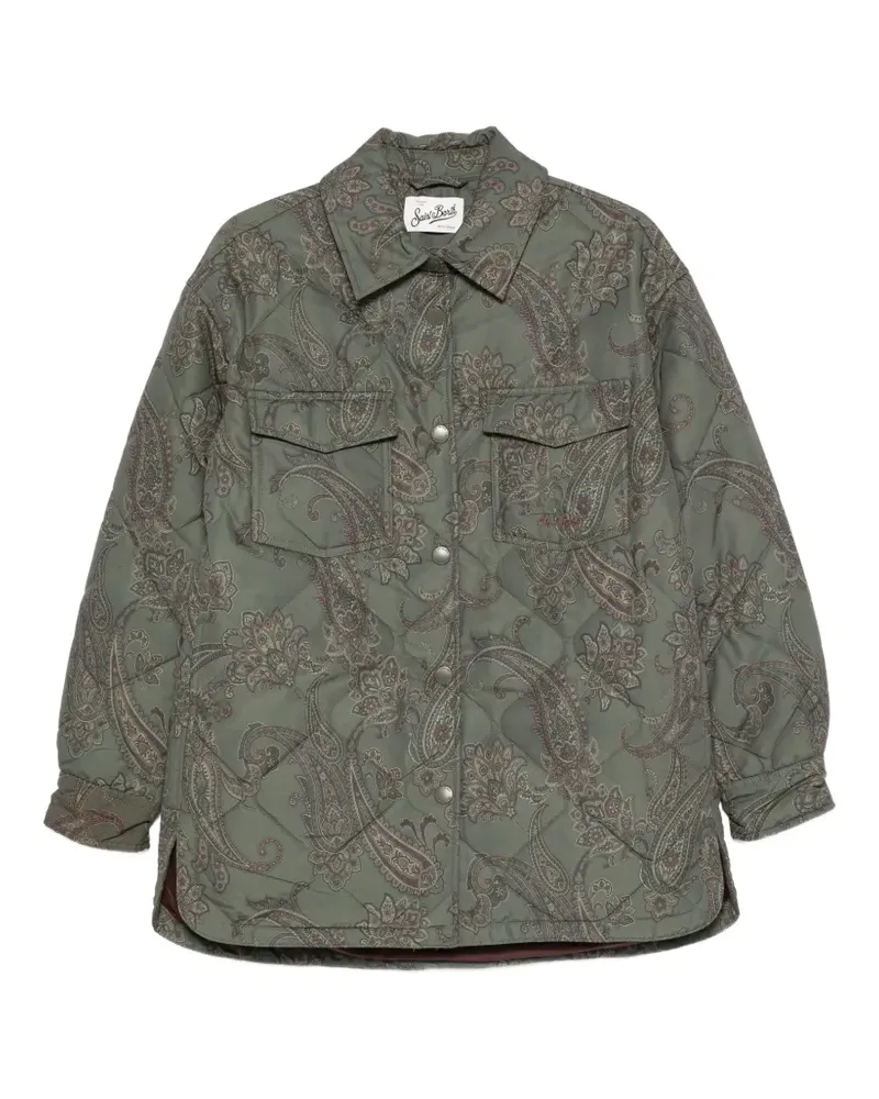 MC2 Saint Barth Gesteppte Jacke mit Paisleymuster - Grün Grün