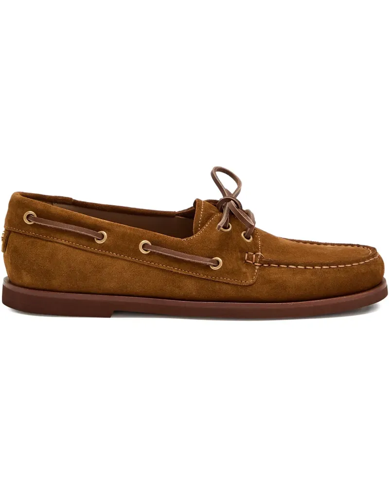 Gianvito Rossi Vande round-toe boat shoes - Braun Braun