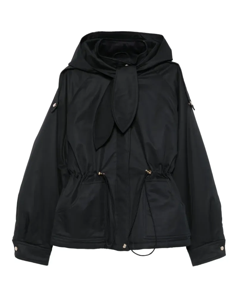 Maje Parka mit Schleife und Kordelzug - Blau Blau