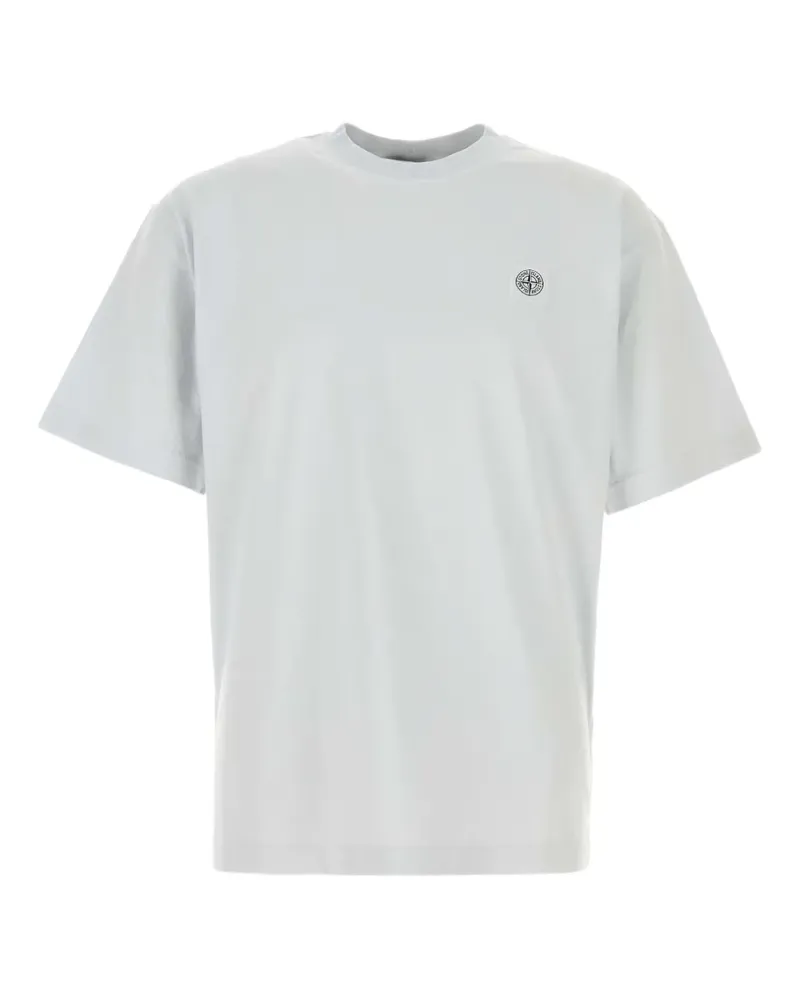 Stone Island logo-patch T-shirt - Blau Blau