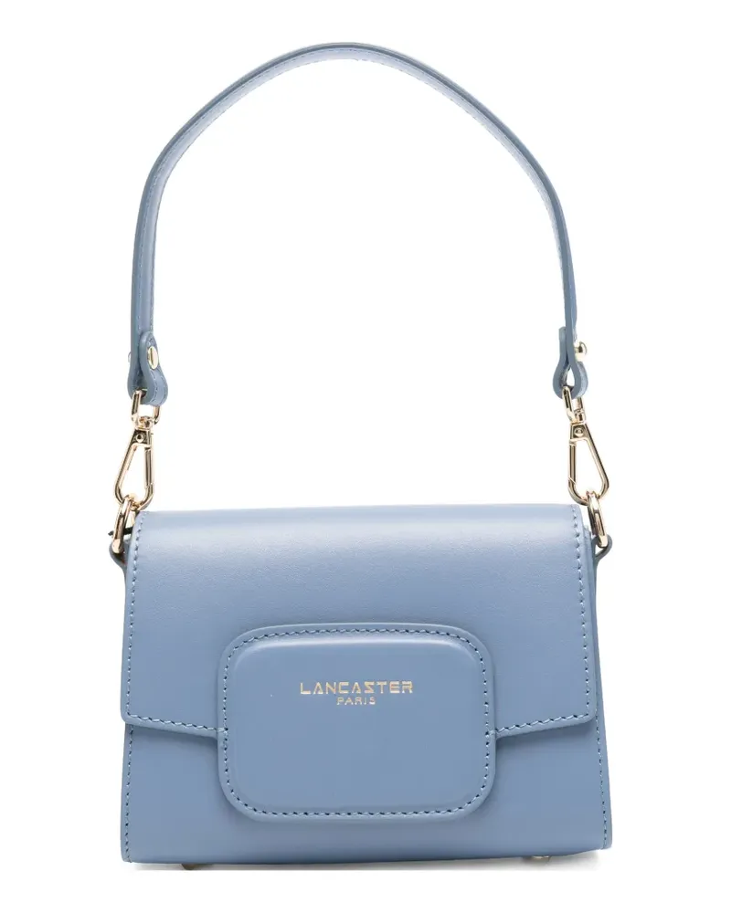 Lancaster mini logo-print leather tote bag - Blau Blau