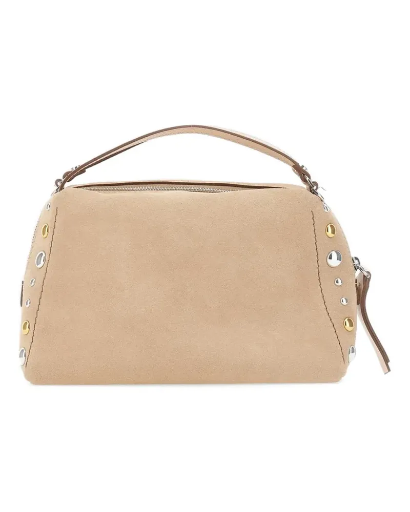 Gianni Chiarini Alifa Umhängetasche mit Nieten - Nude Nude