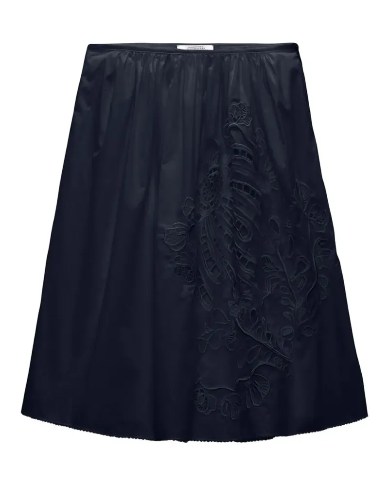 Dorothee Schumacher embroidered-detail midi skirt - Blau Blau