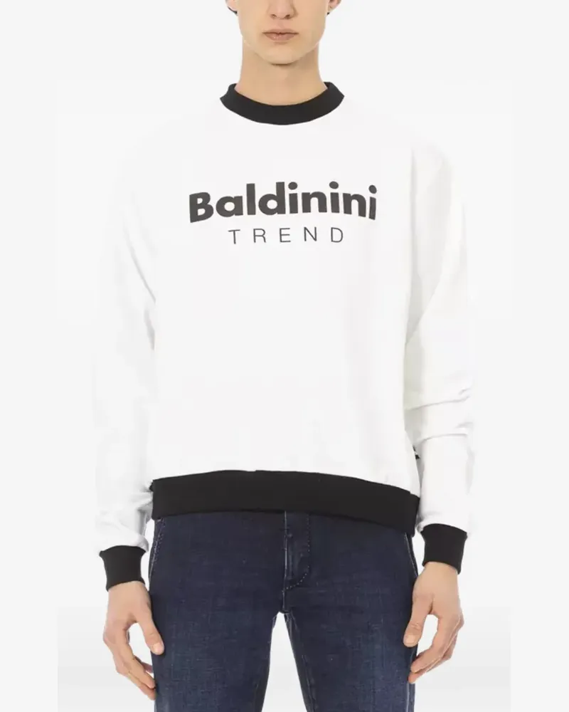Baldinini Pullover mit Logo-Print - Weiß Weiß