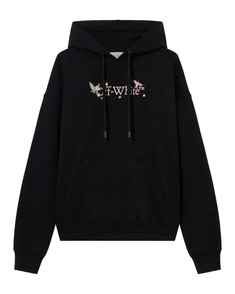 OFF-WHITE Hoodie mit Kängurutasche - Schwarz Schwarz