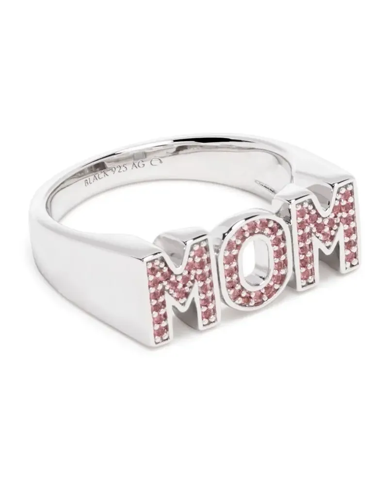 Maria Black Mom Ring mit Kristallen - Silber Silber