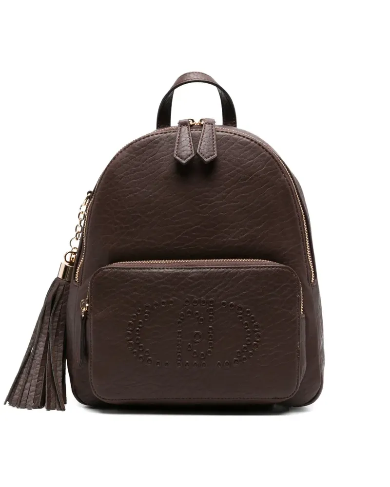 Liu Jo Rucksack mit Logo-Prägung - Braun Braun
