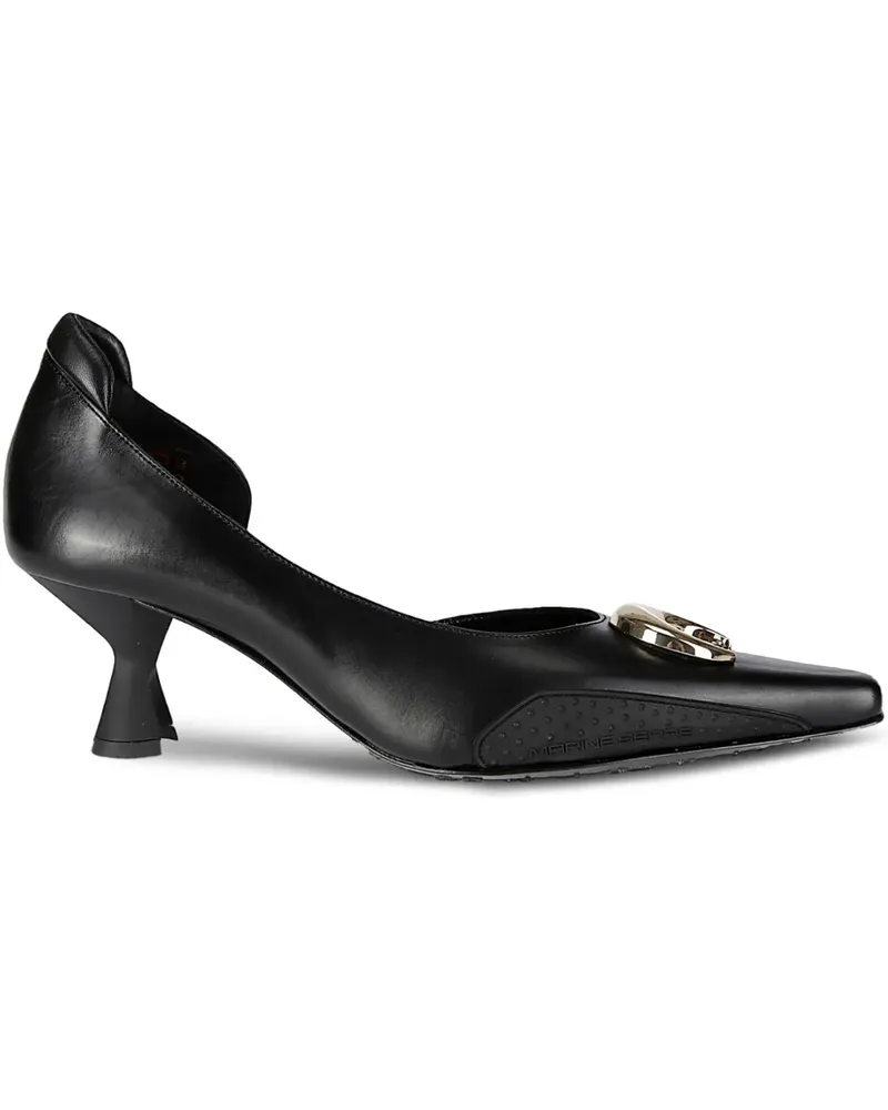 Marine Serre Pumps 60mm - Schwarz Schwarz