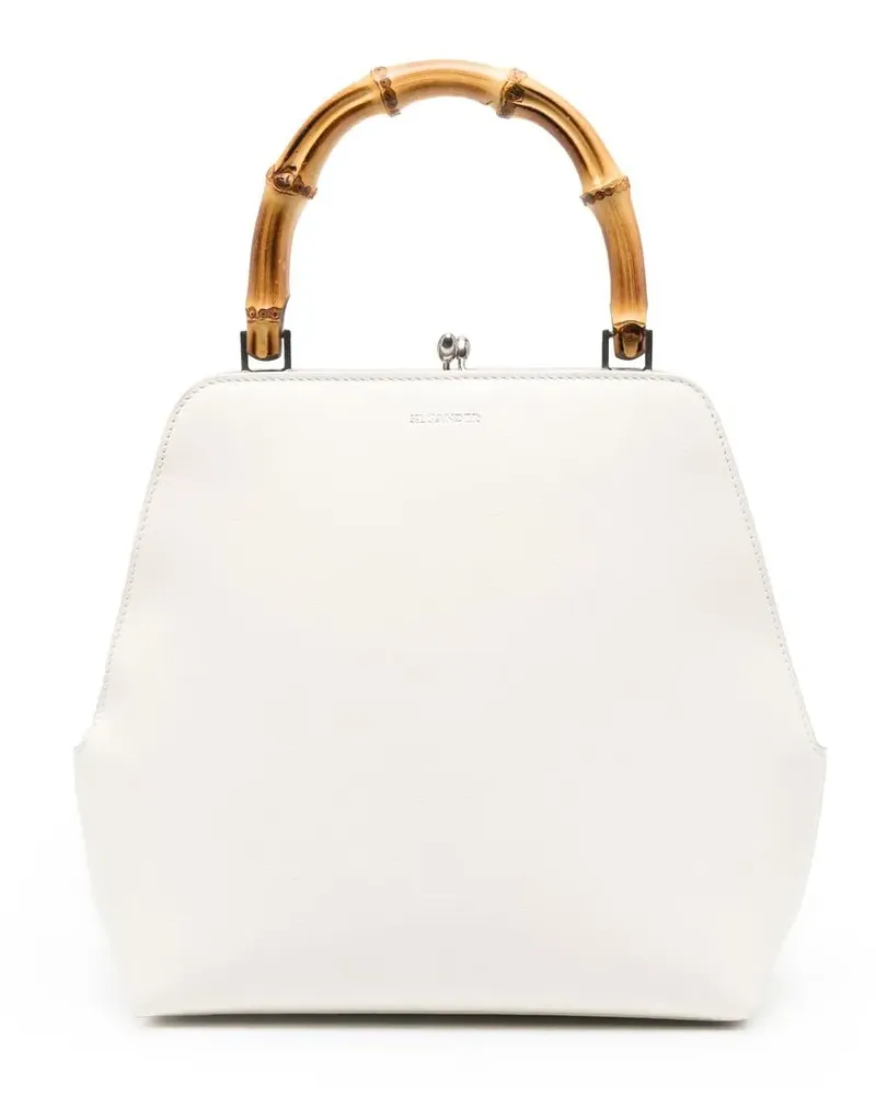 Jil Sander Shopper mit Logo-Print - Weiß Weiß
