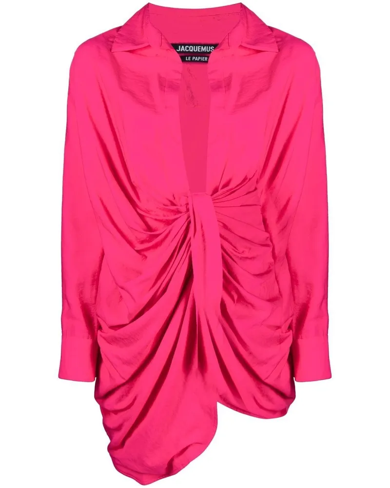 Jacquemus La Robe Bahia Hemdkleid - Rosa Rosa