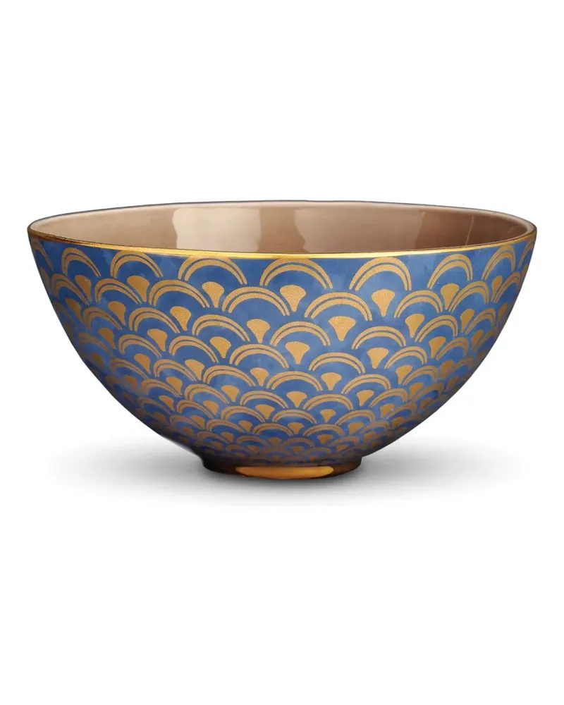 L’OBJET Fortuny Papiro Schale (32cm x 15cm) - Blau Blau