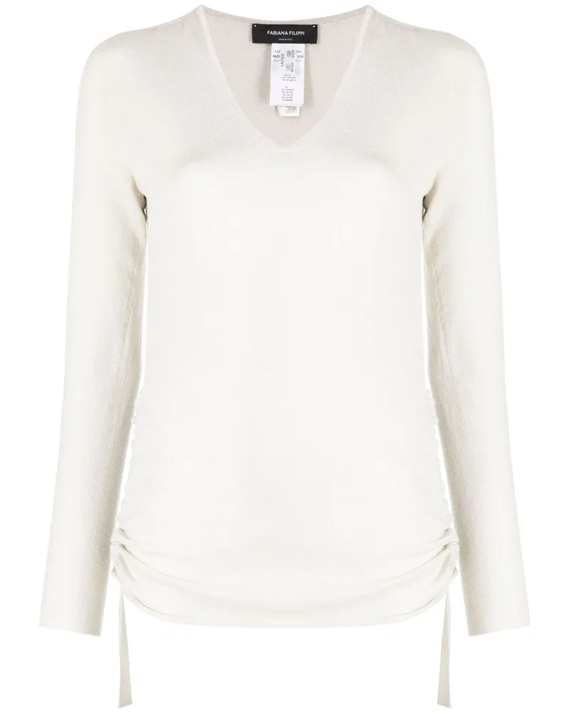 Fabiana Filippi Pullover mit V-Ausschnitt - Nude Nude