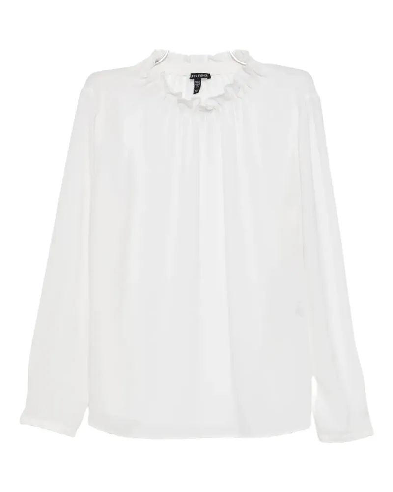 Eileen Fisher Oberteil aus Seide - Weiß Weiß