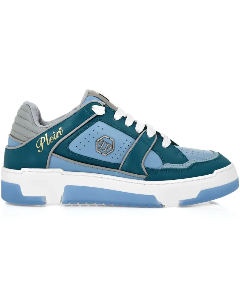 Philipp Plein Sneakers mit Ledereinsätzen - Blau Blau