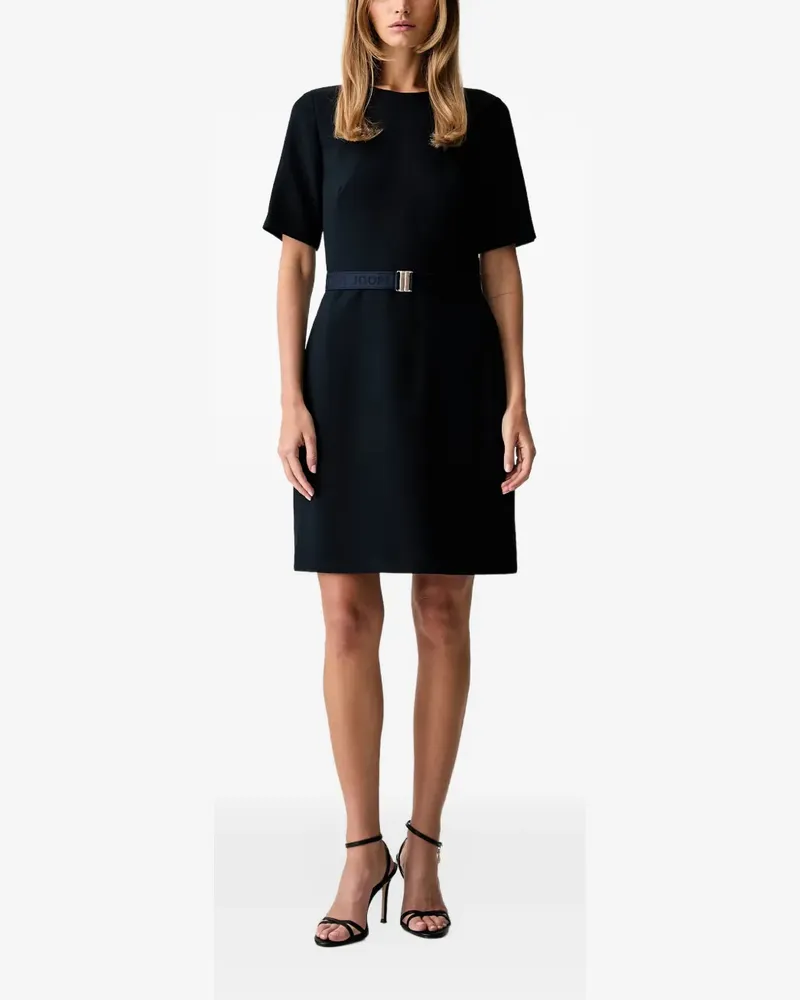 JOOP! belted short-sleeve mini dress - Blau Blau