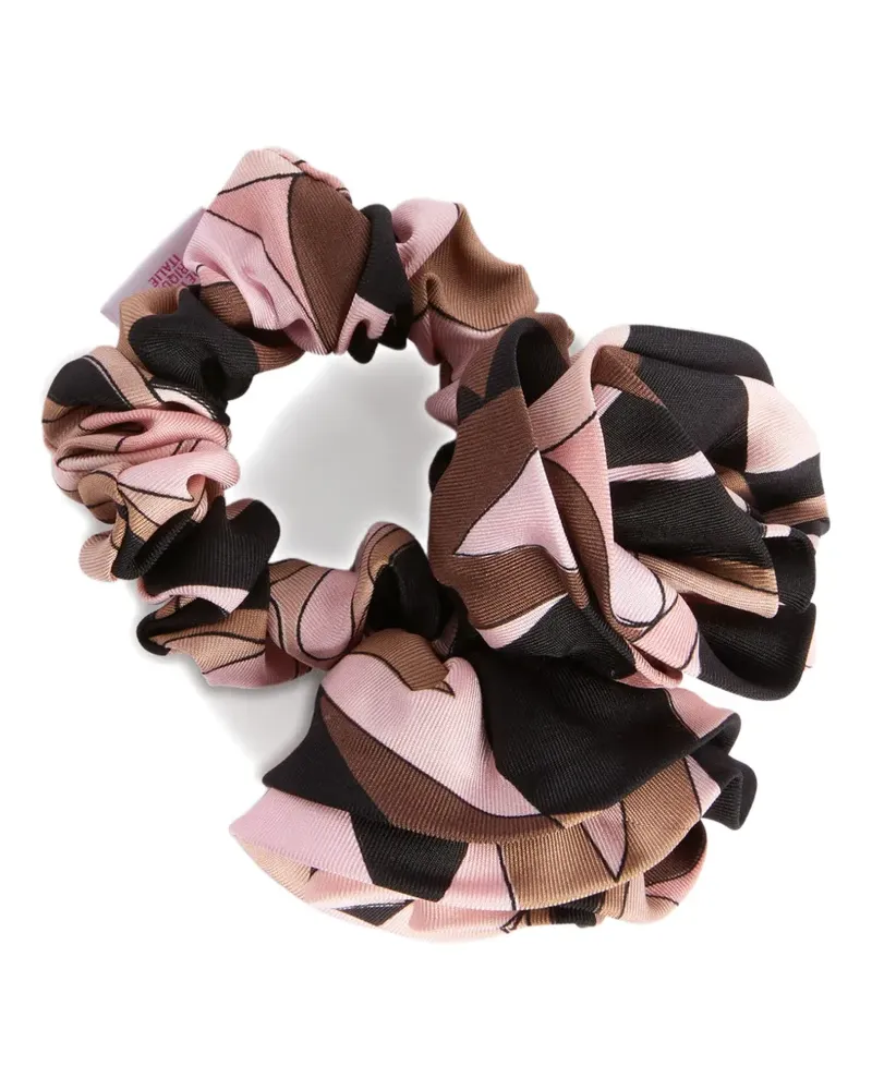 Emilio Pucci silk hair tie with rose detail - Rosa Rosa
