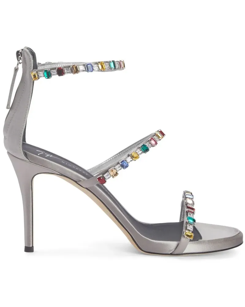 Giuseppe Zanotti Harmony Diamond Sandalen 100mm - Grau Grau