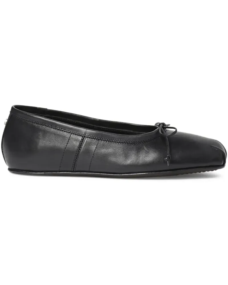 Ann Demeulemeester Violette Ballerinas - Schwarz Schwarz