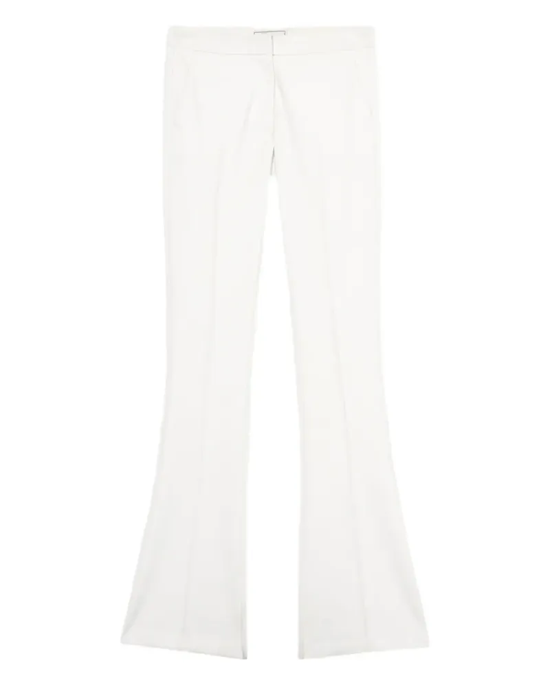 Blumarine Klassische Twill-Hose - Weiß Weiß
