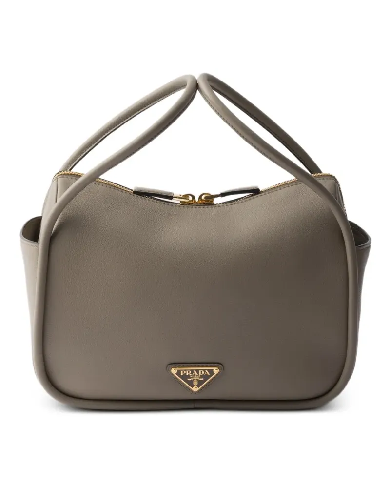 Prada Darling leather tote bag - Grau Grau