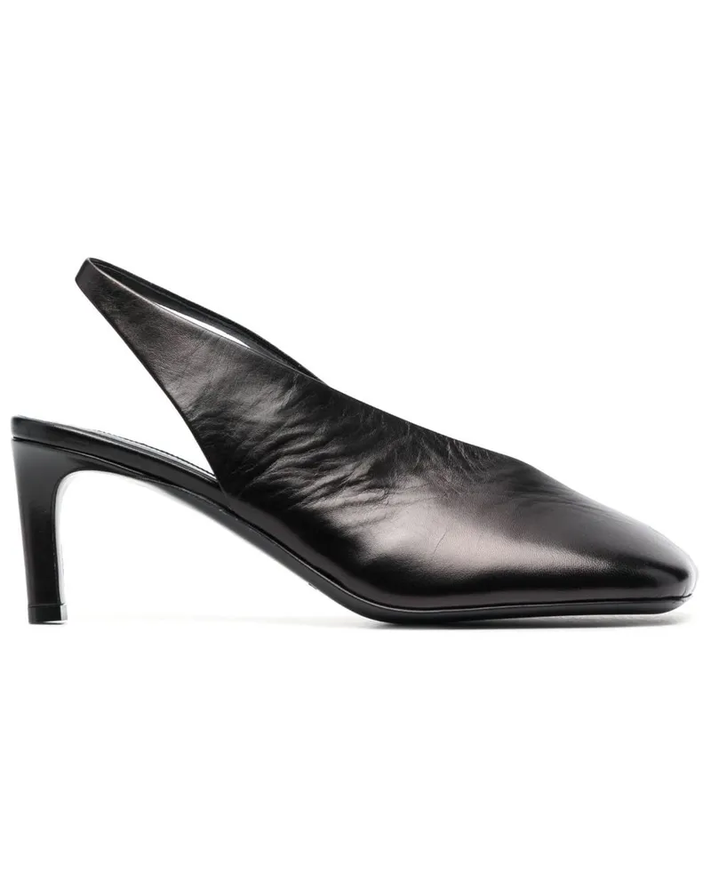 Jil Sander Pumps mit eckiger Kappe - Schwarz Schwarz