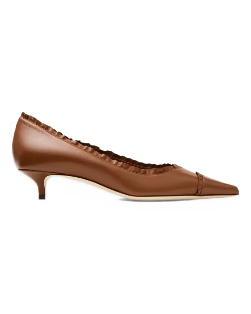 Jimmy Choo Amelia Pumps mit Rüschen - Braun Braun