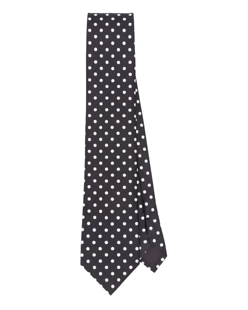 Tom Ford Seidenkrawatte mit Polka Dots - Violett Violett