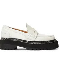 Proenza Schouler Loafer mit Plateau Weiß