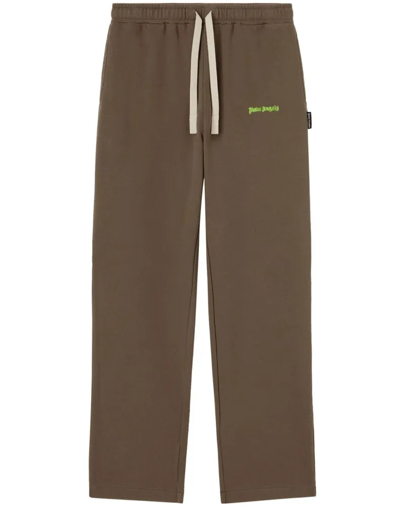 Palm Angels Jogginghose mit Logo-Stickerei - Braun Braun