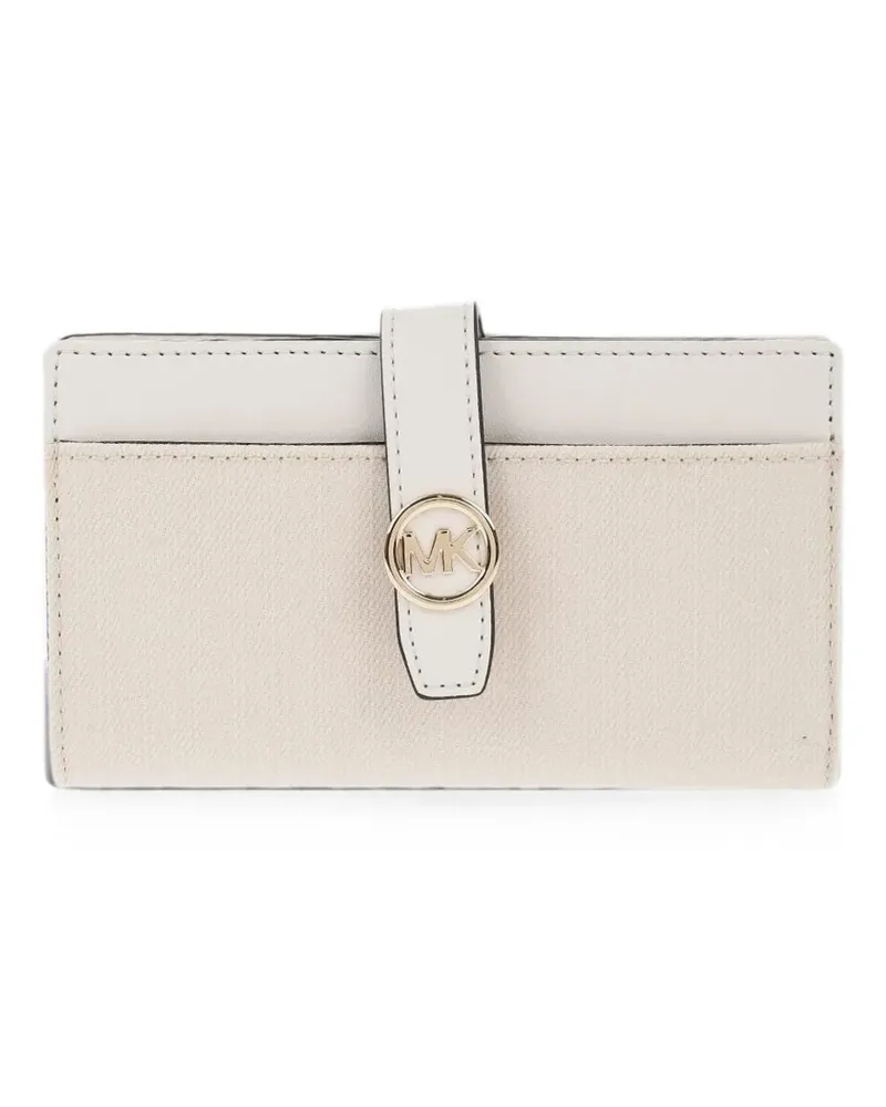 Michael Kors Greenwich logo-plaque wallet - Nude Nude