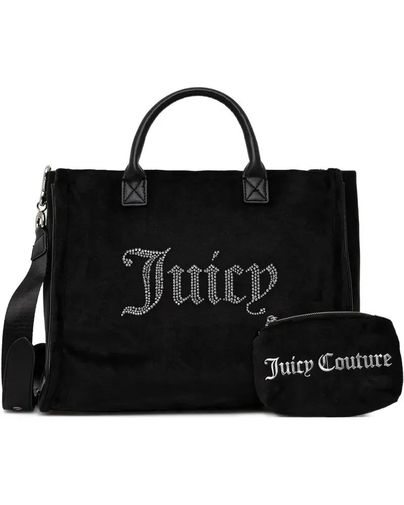 Juicy Couture embellishment-logo tote bag - Schwarz Schwarz