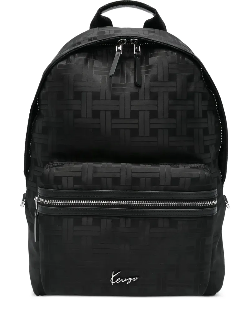 Kenzo Mura Rucksack mit Monogramm - Schwarz Schwarz