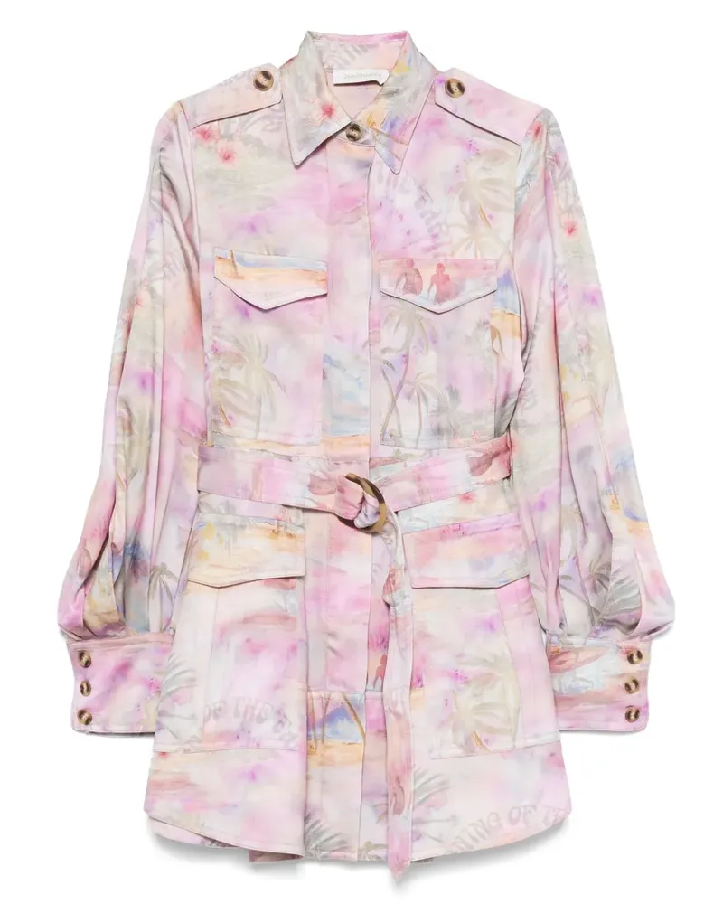 Zimmermann Dawning Minikleid - Violett Violett