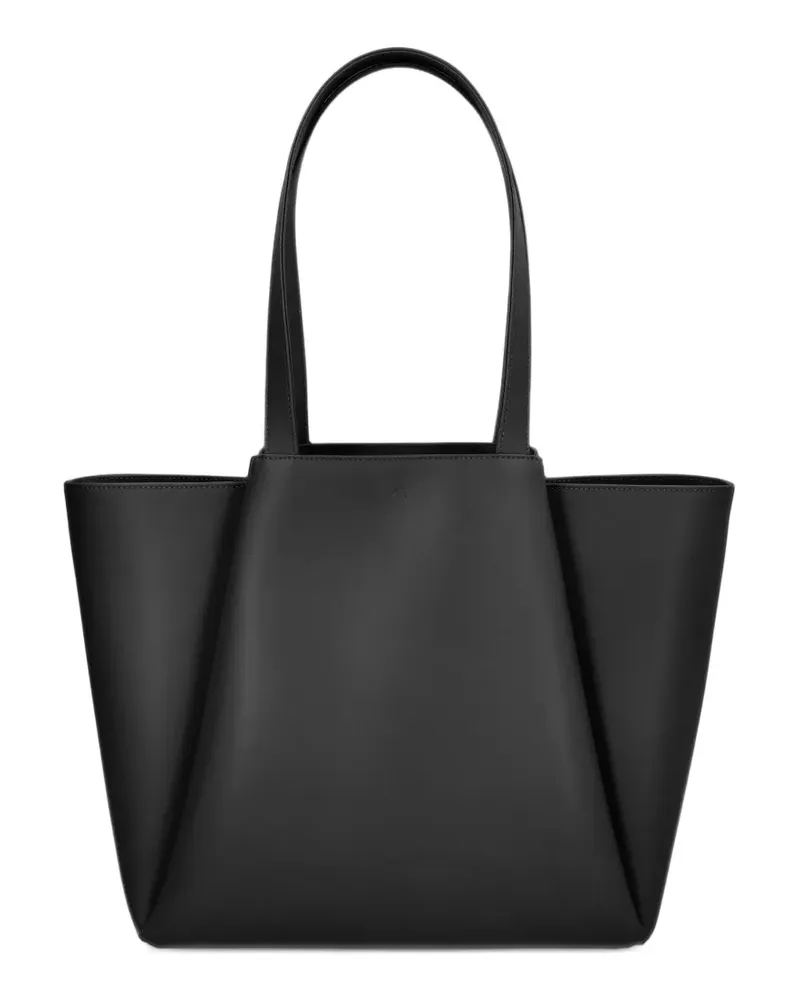 KAAI Große Pyramid Tote Bag aus Leder - Schwarz Schwarz