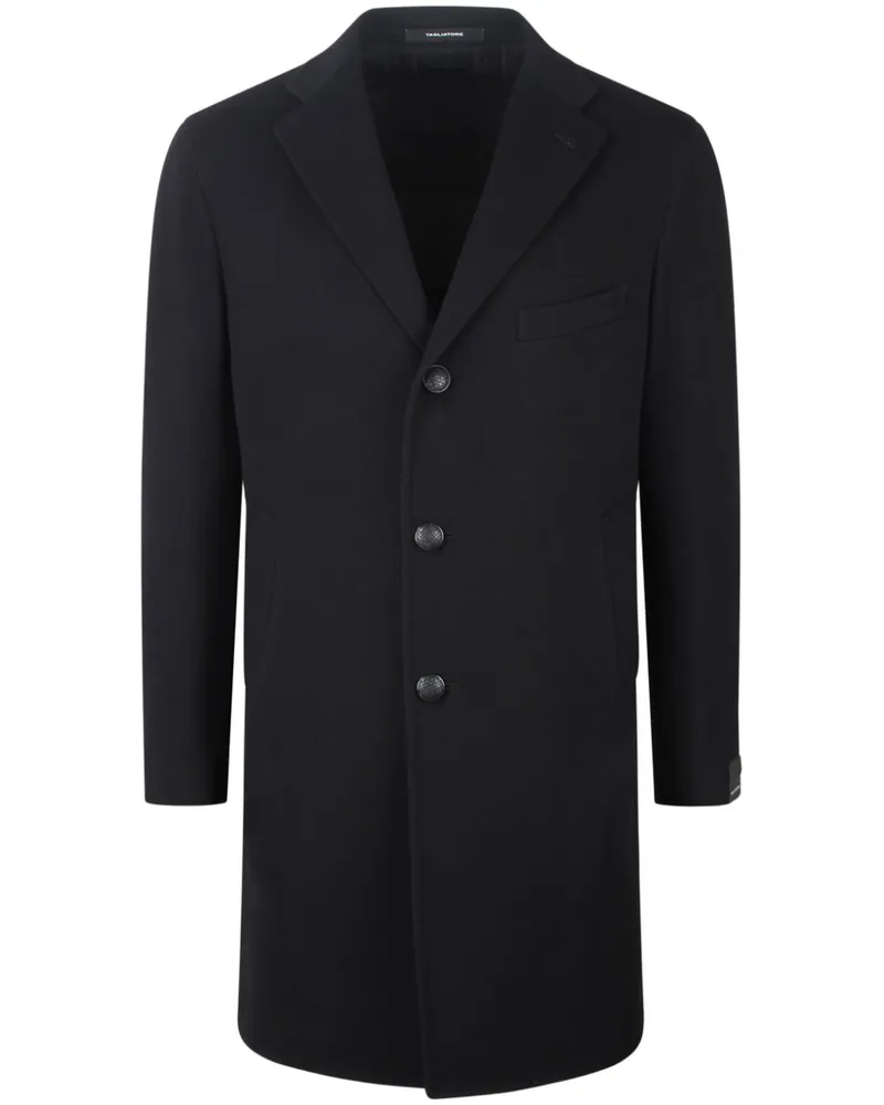 Tagliatore Mantel mit Brosche - Schwarz Schwarz