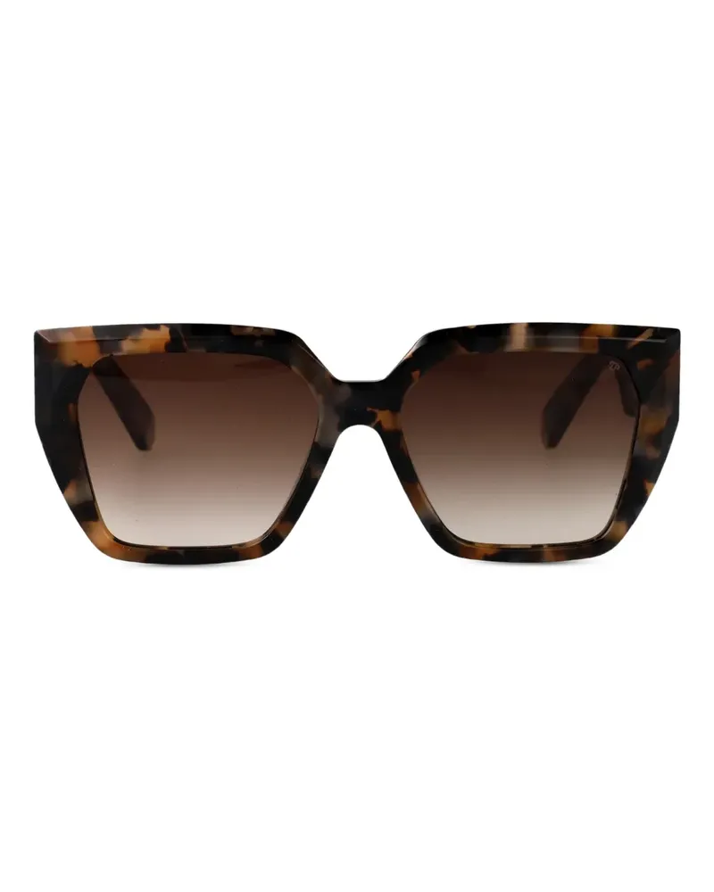 Philipp Plein Sonnenbrille in Schildpattoptik - Braun Braun