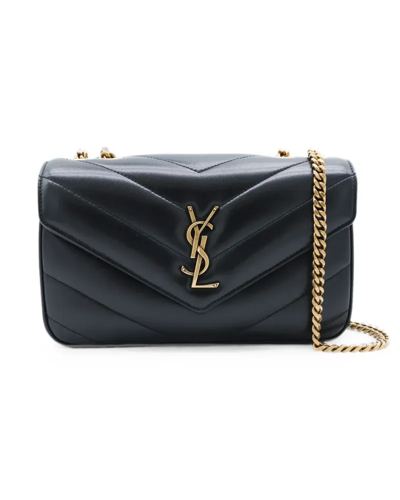 Saint Laurent Kleine Loulou Schultertasche - Schwarz Schwarz