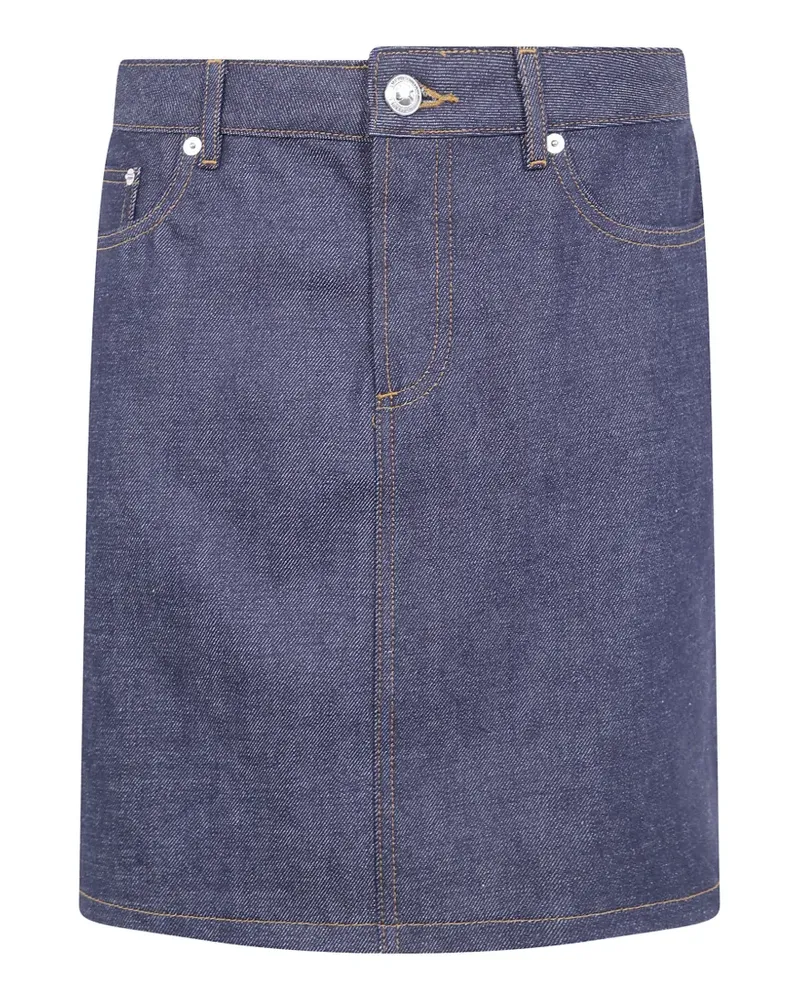 A.P.C. Rock mit Kontrastnähten - Blau Blau