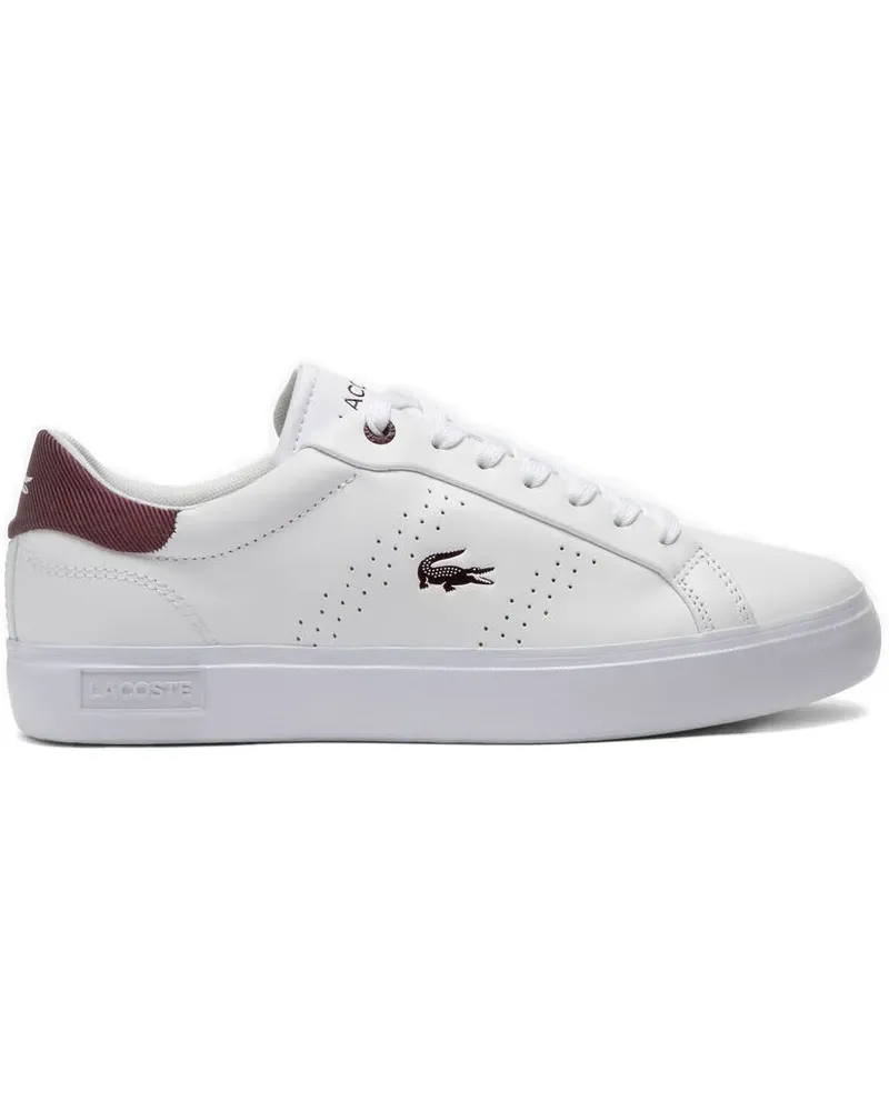 Lacoste Perforierte Sneakers - Weiß Weiß