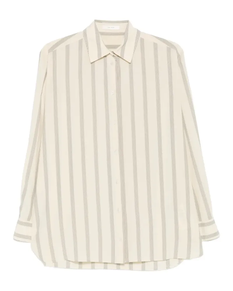 The Row Sisilia striped shirt - Nude Nude
