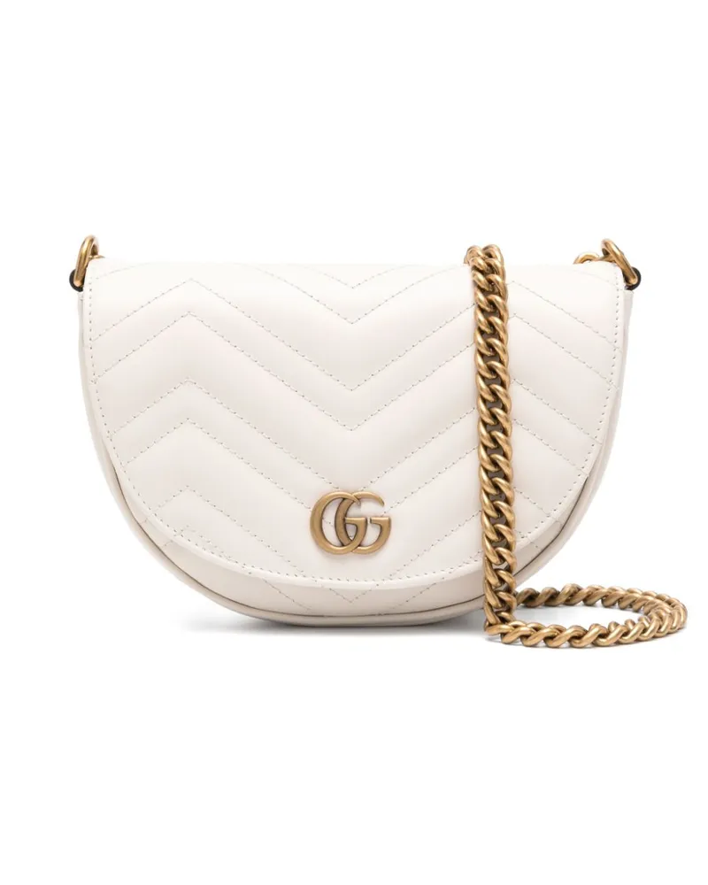 Gucci Mini GG Marmont Umhängetasche - Weiß Weiß