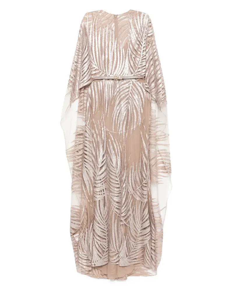 Elie Saab Besticktes Tüllkleid - Grau Grau