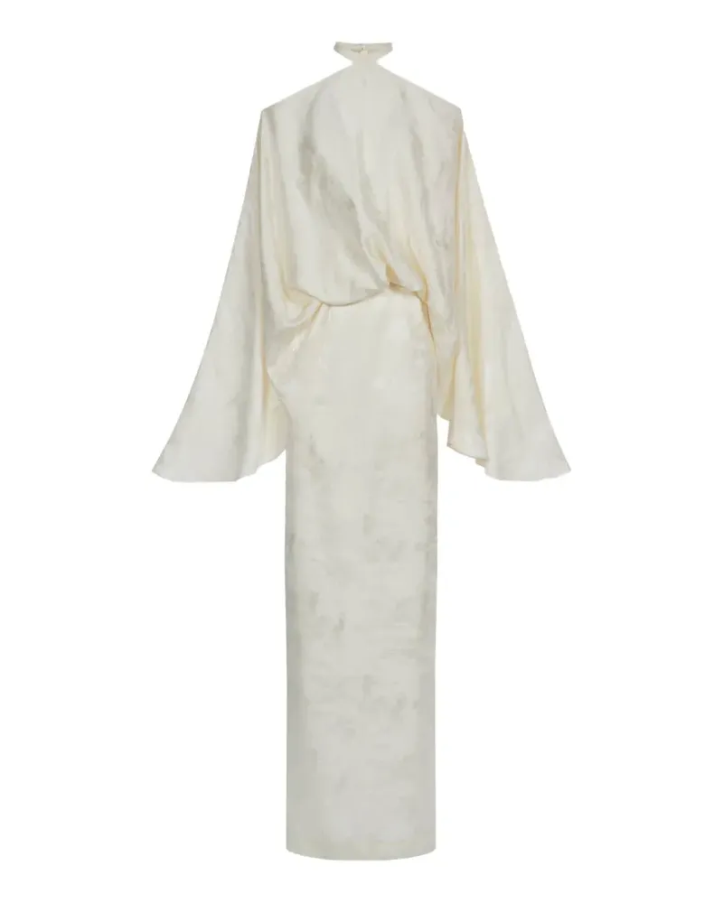 Taller Marmo Cyclades Maxikleid mit weiten Ärmeln - Weiß Weiß