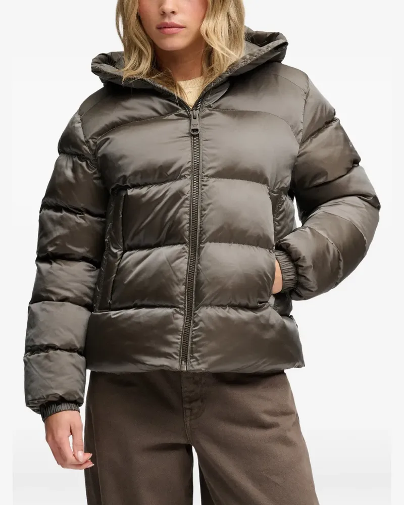 Superdry. hooded puffer jacket - Grün Grün